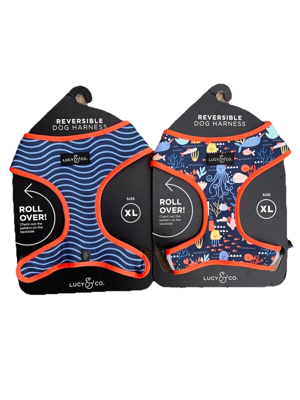 NWT Lucy & Co Unisex XL “Under The Sea” Reversible Comfort Dog Puppy Harness